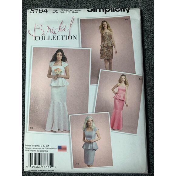Simplicity Misses Bridal Collection Top Skirt Sewing Pattern sz 4 - 12 8164 - un - Picture 14 of 14